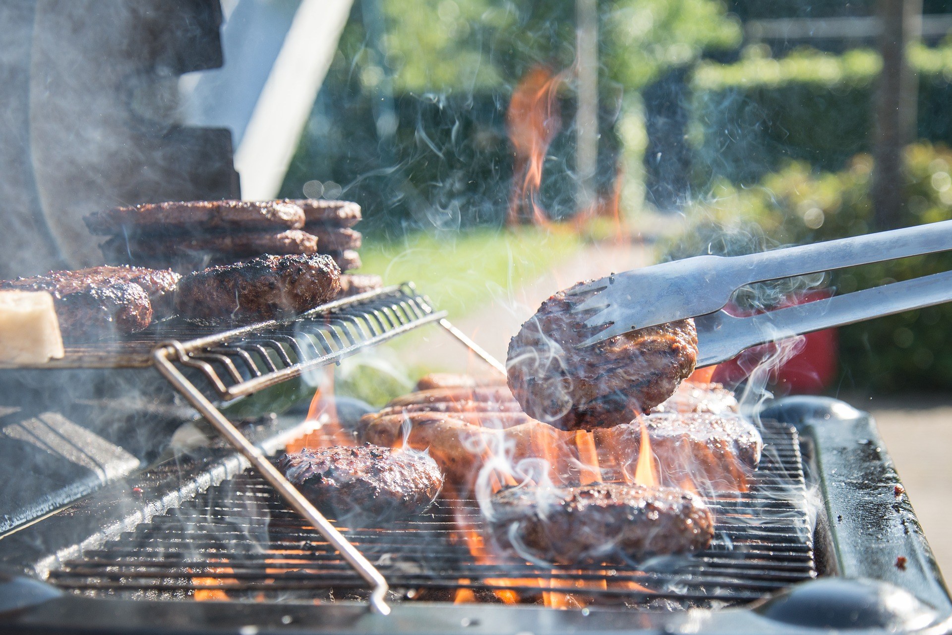 Image of food on a barbecue